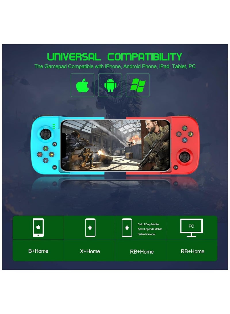 Mobile Game Controller Gamepad for iPhone iOS Android PC: Works with iPhone 15/14/13/12/11/X, iPad, Samsung Galaxy, TCL, Tablet, Call of Duty, Diablo Immortal - Directly Play - Image 4