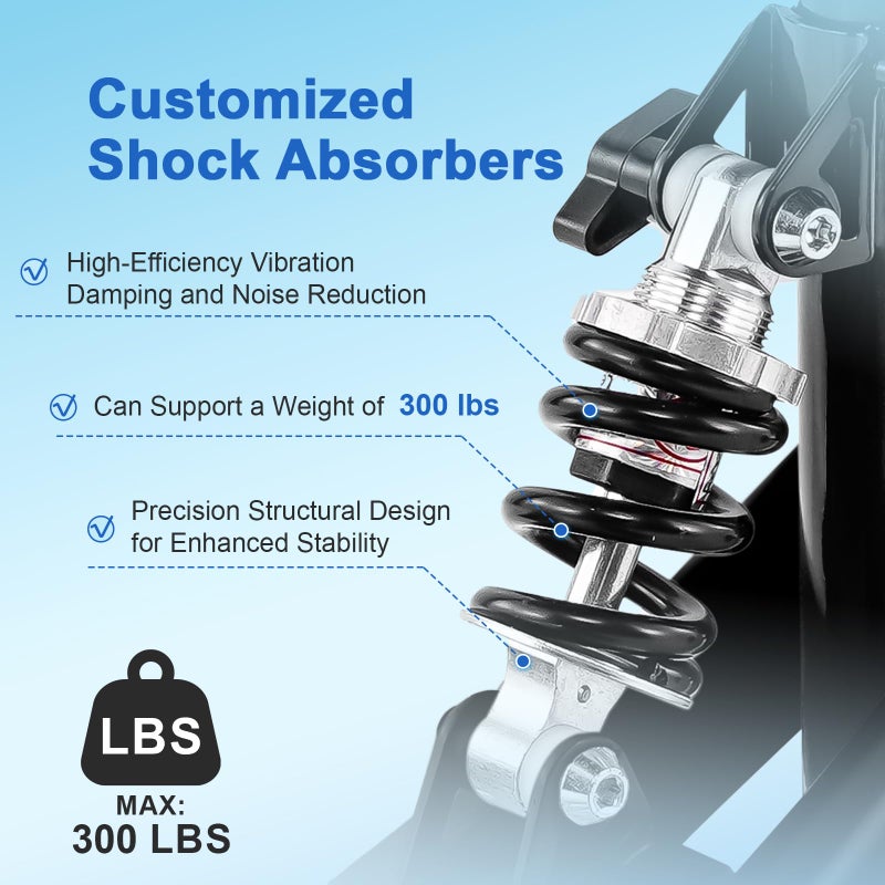 BlessReach Knee Scooter Steerable Knee Walker Deluxe Medical Scooter for Foot Injuries Adult Compact Crutches,Supports Up to 300 lbsï¼ˆBlackï¼‰ - Image 2