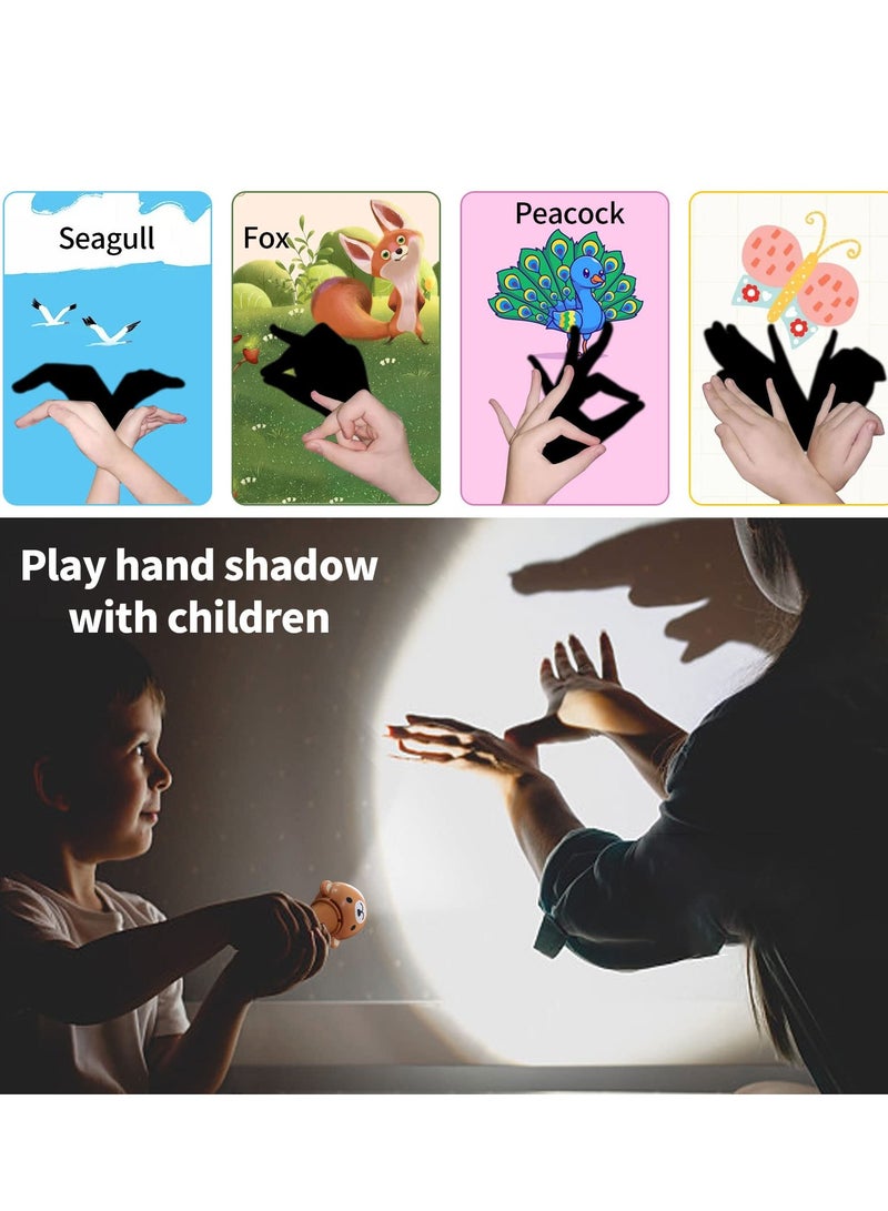 SYOSI Kids Flashlight Color Bear Projector, Flashlight Projector Toy for Boys Girls, with 48 Patterns, 26 Letter Educational Learning Projector Toys for Girls Boys Cognition Bedtime Education - Image 2