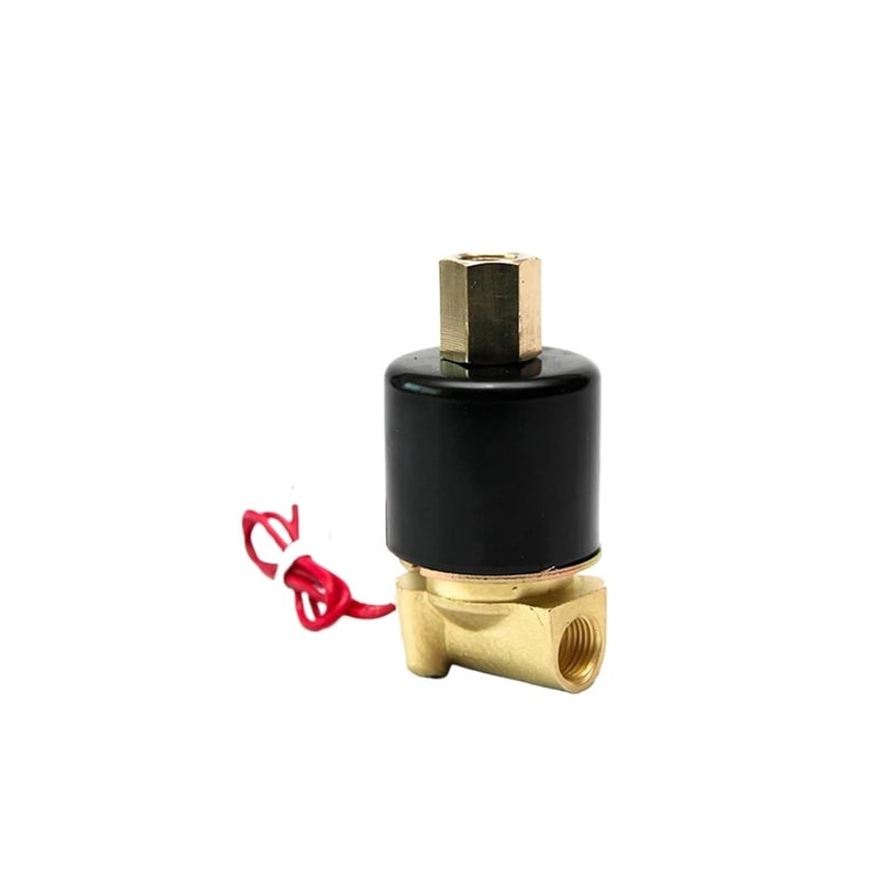 1 4 بوصة صمام غاز نحاسي مفتوح عادة 24 فولت 12 فولت 110 فولت 220 فولت G 24 فولت تيار مستمر ختم NBR - Image 1