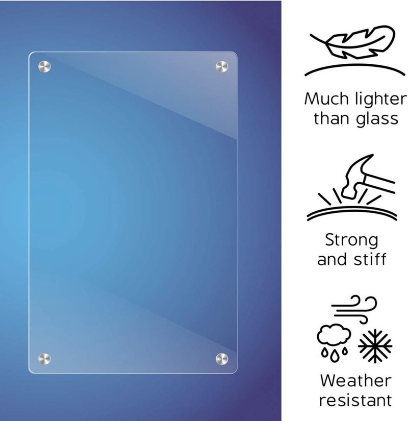 BPA Clear Cast Acrylic Plexiglass Board - 2 Pieces - Image 4
