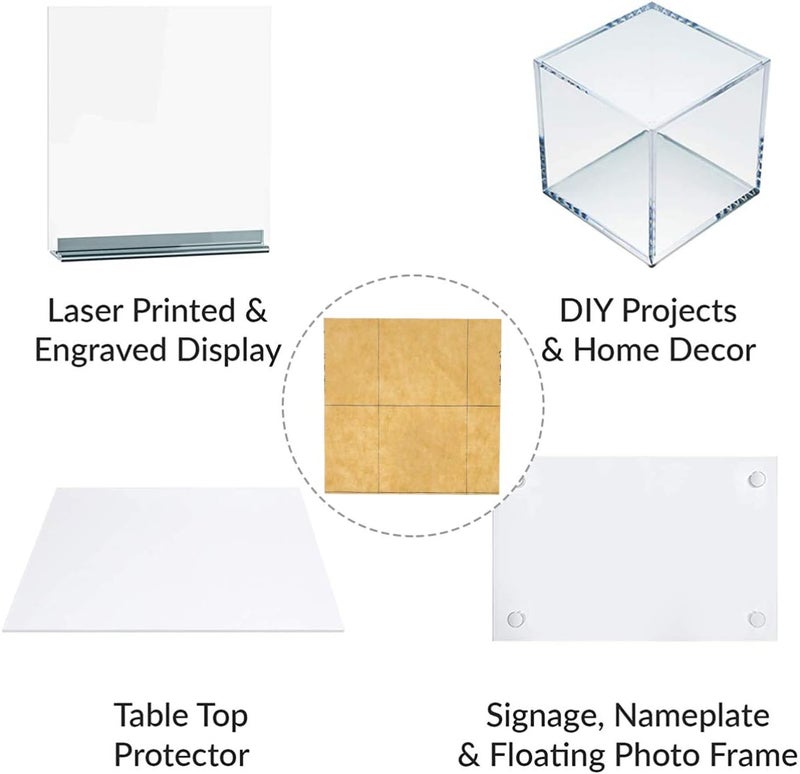 BPA Clear Cast Acrylic Plexiglass Board - 2 Pieces - Image 5