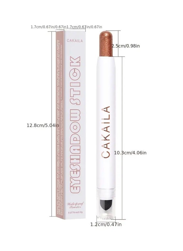 CAKAILA Vibrant Shimmer Eyeshadow Stick - 2-in-1 Creamy Eye Brightener & Highlighter with Soft, Smooth, Easy-to-Apply Formula for Music Festival, Party, and Everyday Use - Long-Lasting, Water-Resistant, and Cruelty-Free 08 - Image 4