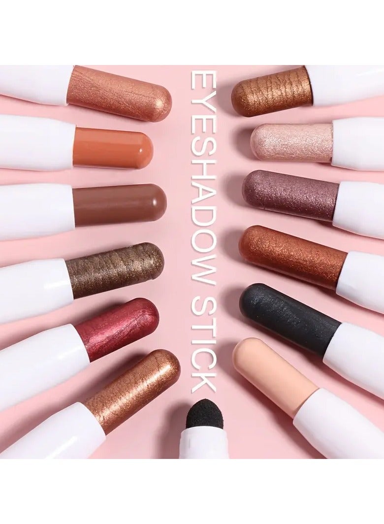 CAKAILA Vibrant Shimmer Eyeshadow Stick - 2-in-1 Creamy Eye Brightener & Highlighter with Soft, Smooth, Easy-to-Apply Formula for Music Festival, Party, and Everyday Use - Long-Lasting, Water-Resistant, and Cruelty-Free 08 - Image 2