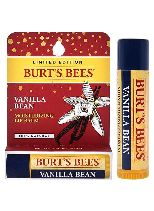 Burt's Bees - Vanilla Bean Moisturizing Lip Balm Blister by Burts Bees for Unisex - 0.15 oz Lip Balm (Limited Edition) - Image 1