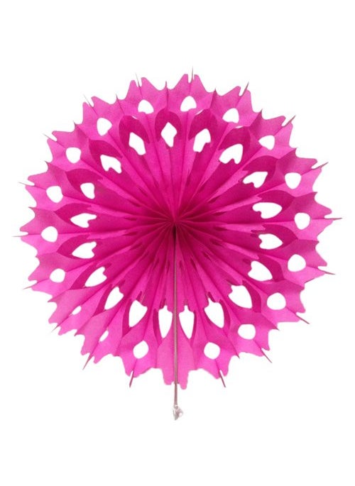 Funcart Funcart 16 Snowflake Paper Fan Pink 