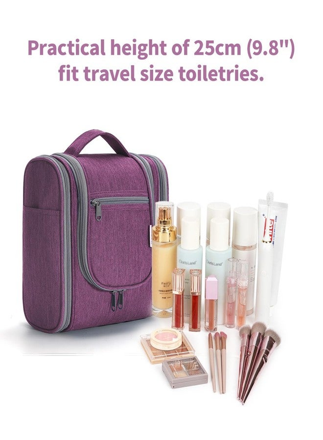 Narwey Hanging Travel Toiletry Bag Kit Cosmetic Makeup Organizer for Women and Men (A-Purple) - Image 5