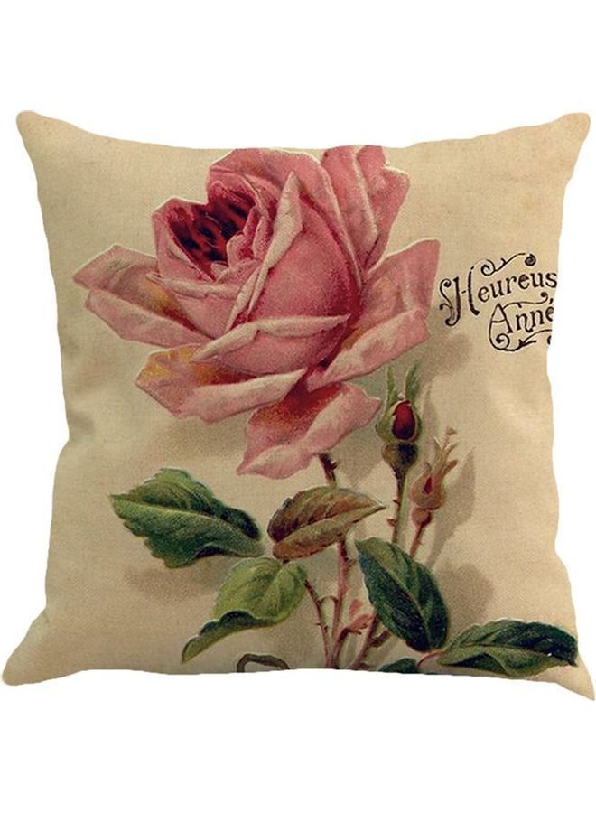 نيبمينينت غطاء وسادة من القطن بتصميم زهور كلاسيكية لديكور المنزل متعدد الألوان