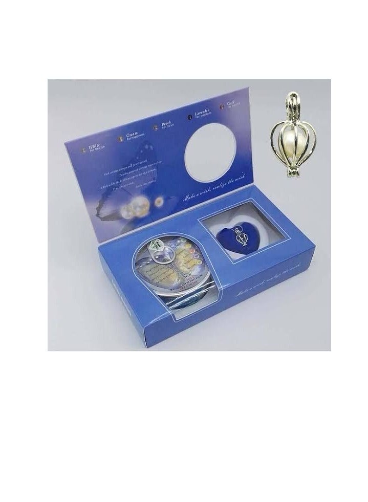 maya accessories Pearl Kit, Pearl Kit Box Pearl in Oyster, DIY Creative Necklace Jewelry Gift Set, Fashion Creations Kit with Pendant Necklace Durable for Women Girls, bamboo  - Image 1