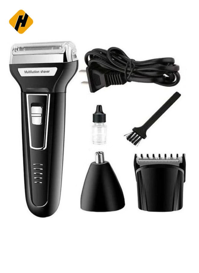HuHa 3 in 1 Electric Razor Men Beard Trimmer Rechargeable Waterproof Shaver Professional Cordless Hair Clippers Nose Hair Trimmer Grooming Set  - Image 1