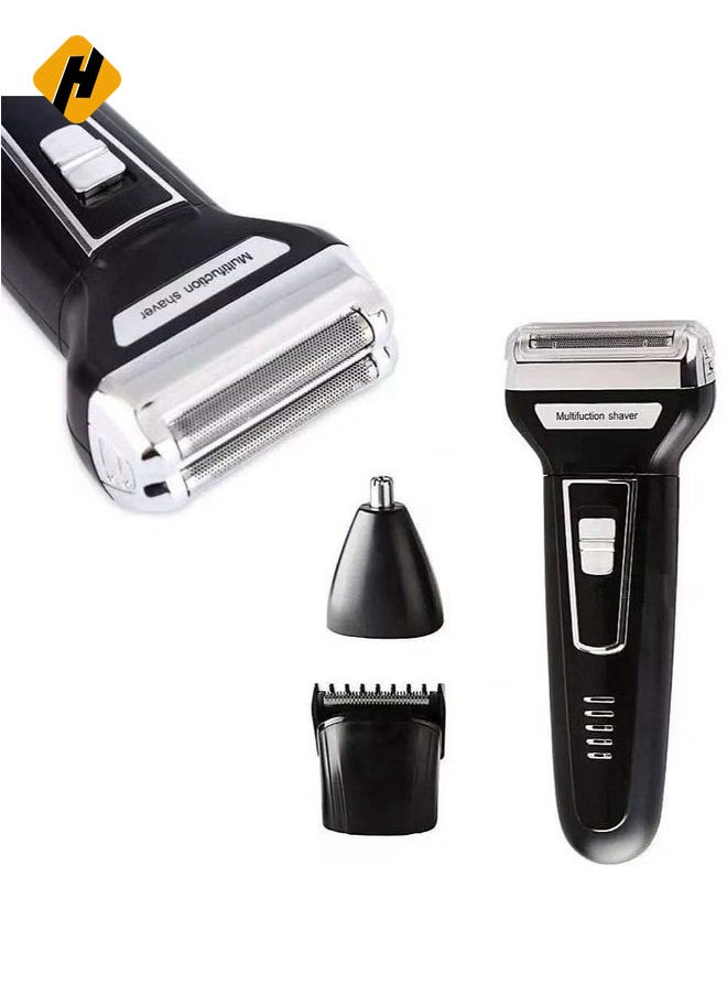 HuHa 3 in 1 Electric Razor Men Beard Trimmer Rechargeable Waterproof Shaver Professional Cordless Hair Clippers Nose Hair Trimmer Grooming Set  - Image 2