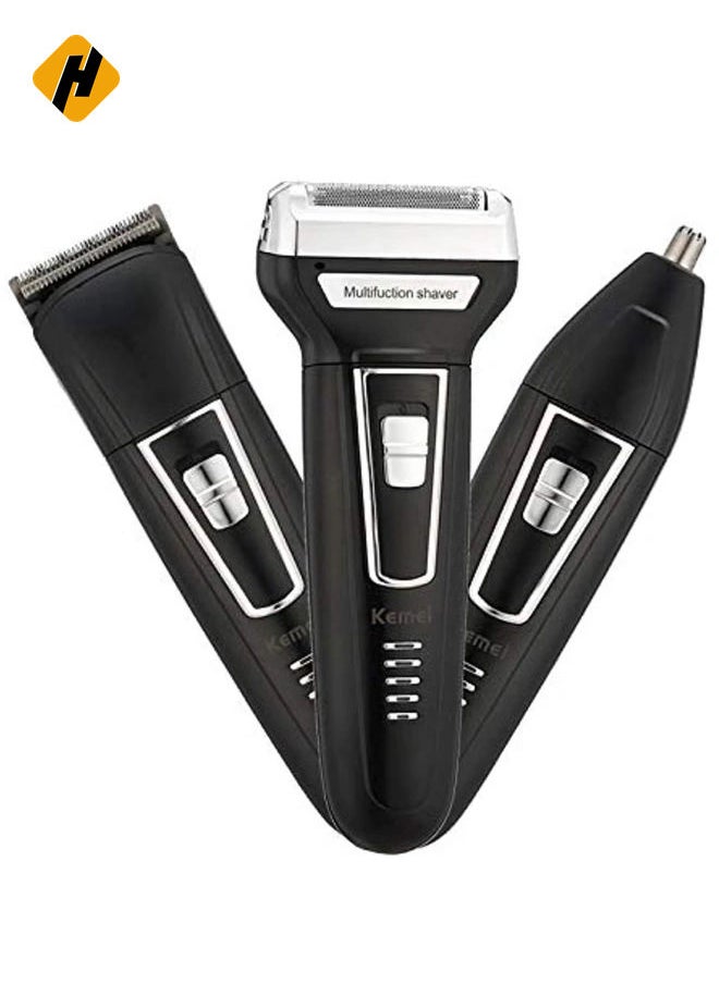 HuHa 3 in 1 Electric Razor Men Beard Trimmer Rechargeable Waterproof Shaver Professional Cordless Hair Clippers Nose Hair Trimmer Grooming Set  - Image 3