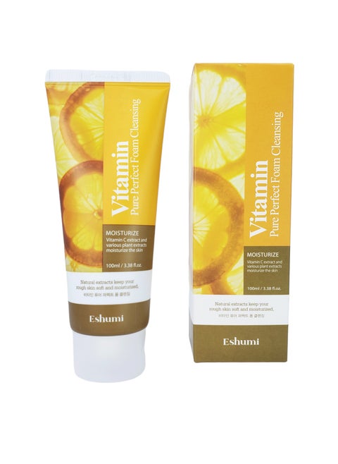 Korean product Vitamin pure perfect foam cleansing Moisturize vitamin C extract and various plant extracts moisturize the skin 100ml