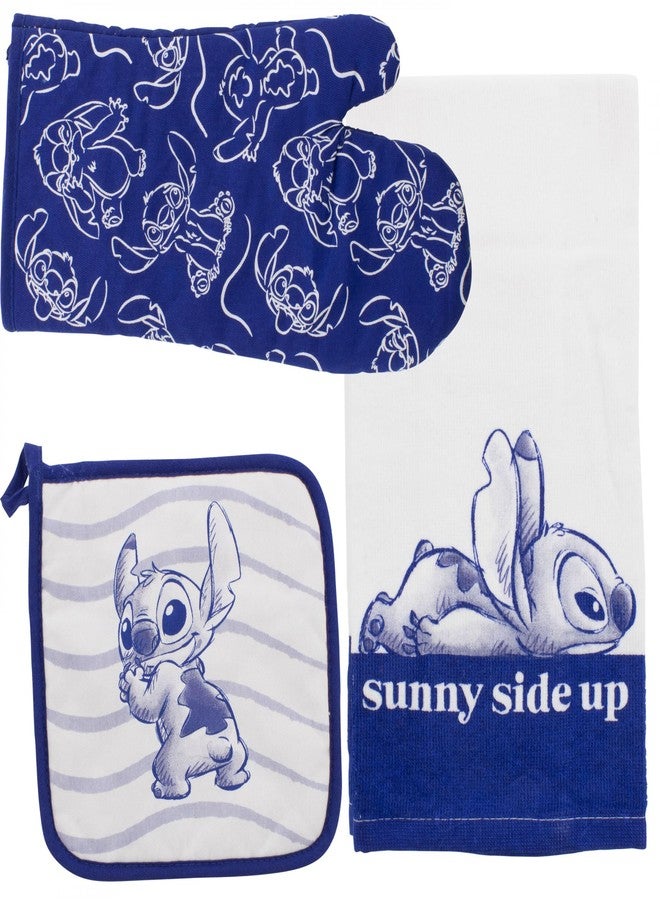 Jerry Leigh Lilo and Stitch Sunny Side Up 3-Piece Cotton Kitchen Set - Image 1