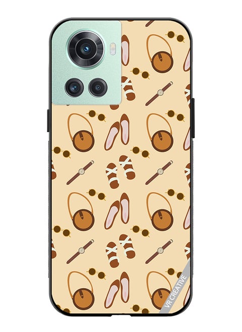 Protective Case Cover For OnePlus Ace Outfit Vintage Vector Design Multicolour