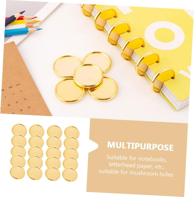 DOITOOL 20pcs Inserts Disc Binder Ring Delicate Binder Buckle for Loose-Leaf Notebook Bind Supplies - Image 4