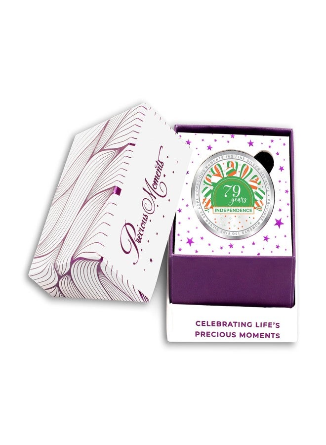 ACPL Precious Moments BIS Hallmarked Happy Independence Day 10 Gram 999 Pure Silver Coin by ACPL - Image 3