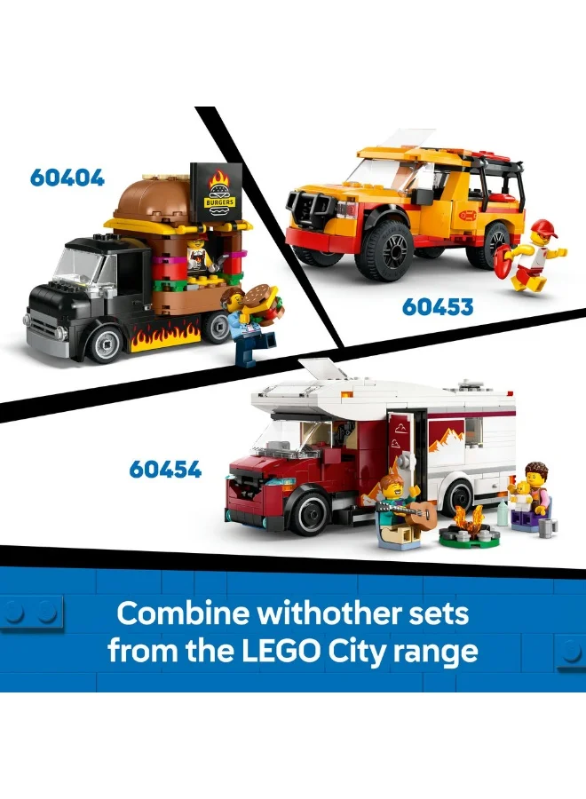 LEGO City Doughnut Truck Playset Vendor Vehicle Toy for Kids Aged 5 and over 60452 (196) Pieces