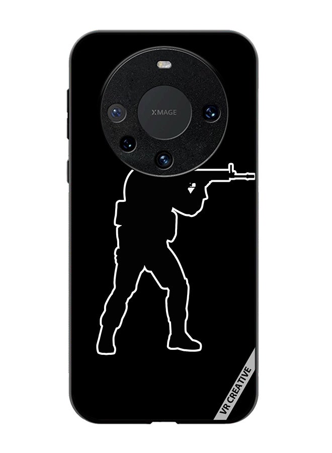 VR CREATIVE Protective Case Cover For Huawei Mate 60 Pro Plus Black Cs Go Design Multicolour - Image 1