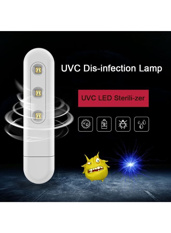 نيبمينينت مصباح LED صغير ومحمول يعمل بالأشعة فوق البنفسجية ومزود بمنفذ USB أبيض 12 x 5.5 2.5سم - Image 3