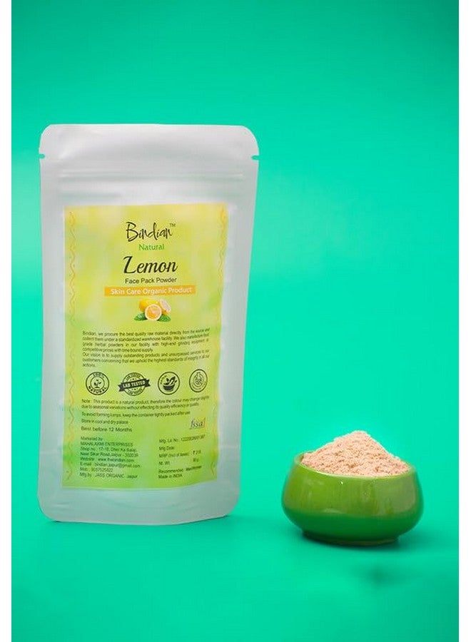 Bindian Lemon Powder for Men & Women | Natural Face Pack Powder (50g) - Image 2