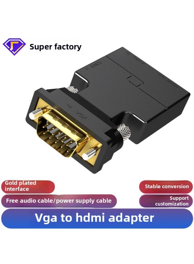 VGA Revolution HDMI Female HD 1080P Adapter With Audio With Power Supply VGA To HDMI Adapter-Color:Vga To Hdmi - Image 2