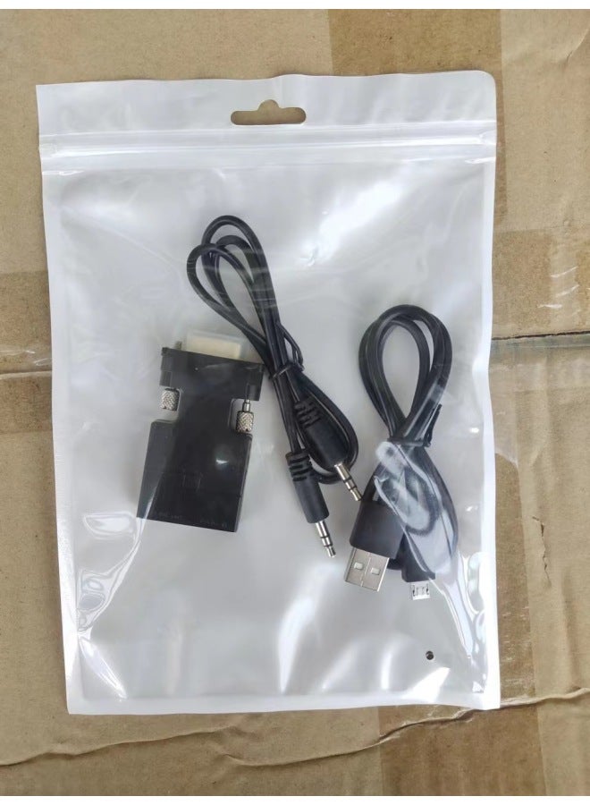 VGA Revolution HDMI Female HD 1080P Adapter With Audio With Power Supply VGA To HDMI Adapter-Color:Vga To Hdmi - Image 1
