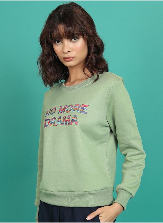 Tokyo Talkies Regular Fit Slogan Print Sweatshirt by Styli  - Image 4