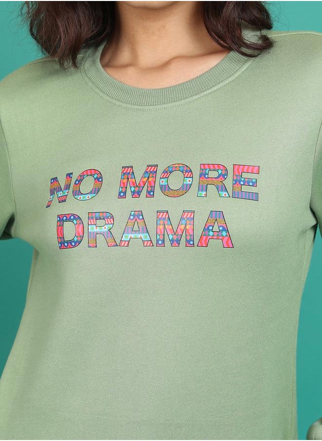 Tokyo Talkies Regular Fit Slogan Print Sweatshirt by Styli  - Image 5
