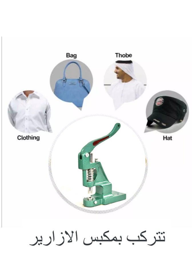 Abrar 8 Set Metal Snap Buttons For Men Saudi Thobe Size 12mm - Image 3