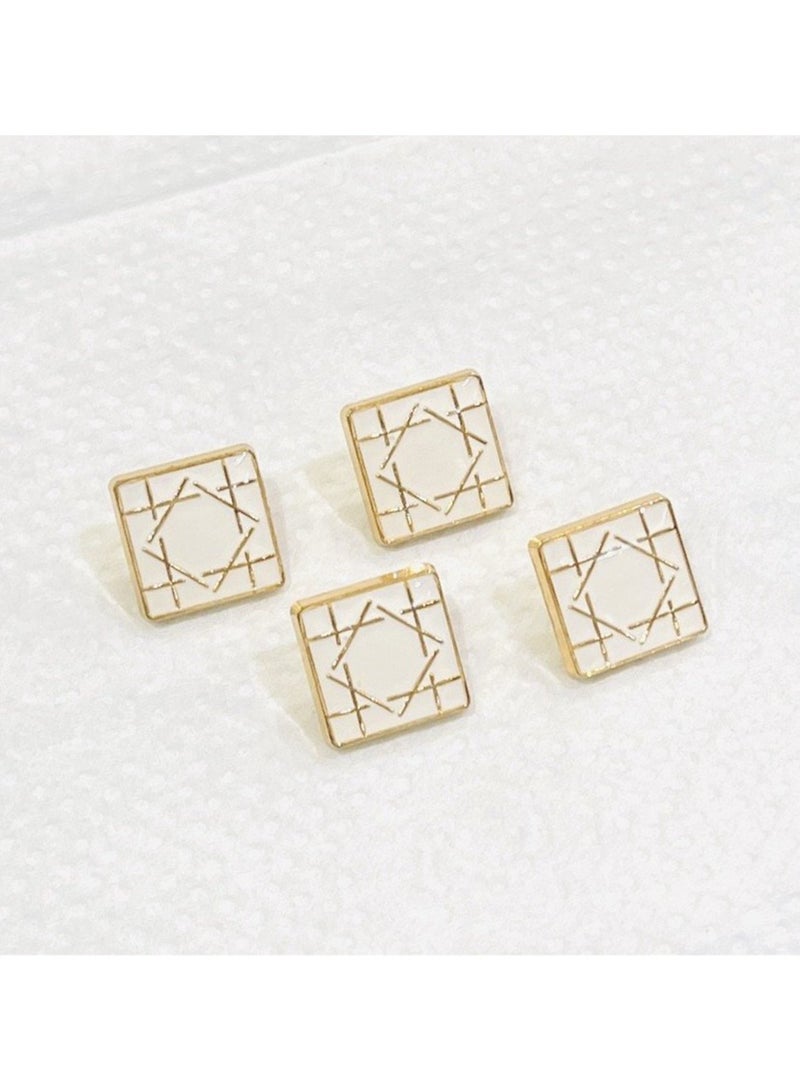 Abrar 8 Set Metal Snap Buttons For Men Saudi Thobe Size 12mm - Image 1