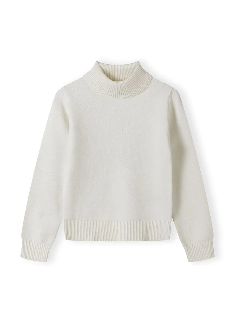 MINOTI Kids Girls Turtleneck Pullover in Soft Viscose Blend