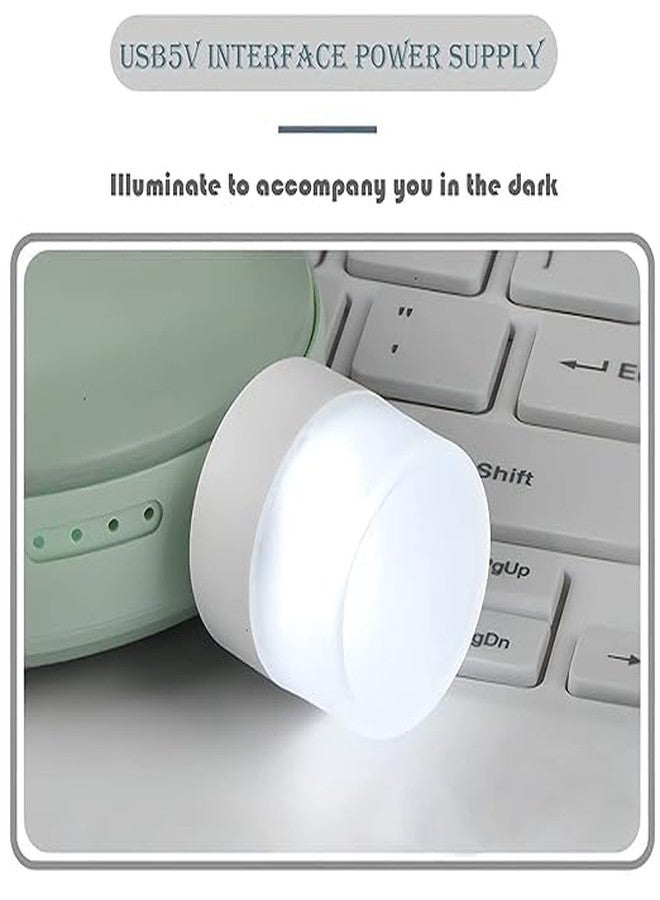 FLIZZOW USB Mini Night Lights, Mini LED Bulb, Plug-in, Warm White, Compact Ideal for Bedroom Bathroom Nursery Hallway Kitchen,Car Outdoor USB Atmosphere Light (Pack of 4) - Image 3