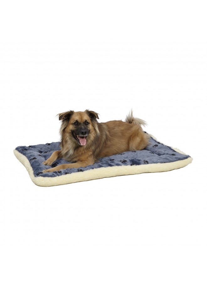 MidWest Homes for Pets Reversible Paw Print Pet Bed in Blue / White, Dog Bed Measures 35L x 21.5W x 3.5H for Intermediate Size Dogs, Machine Wash - pzsku/Z6A1E798BDCD79B4EFE06Z/45/_/1731077680/31fe505d-84cf-4fd7-88d4-62fcb16f18ac