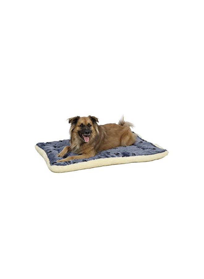 MidWest Homes for Pets Reversible Paw Print Pet Bed in Blue / White, Dog Bed Measures 35L x 21.5W x 3.5H for Intermediate Size Dogs, Machine Wash - pzsku/Z6A1E798BDCD79B4EFE06Z/45/_/1731077726/1dd49ccd-b66a-423a-84a0-946c7d47fc28