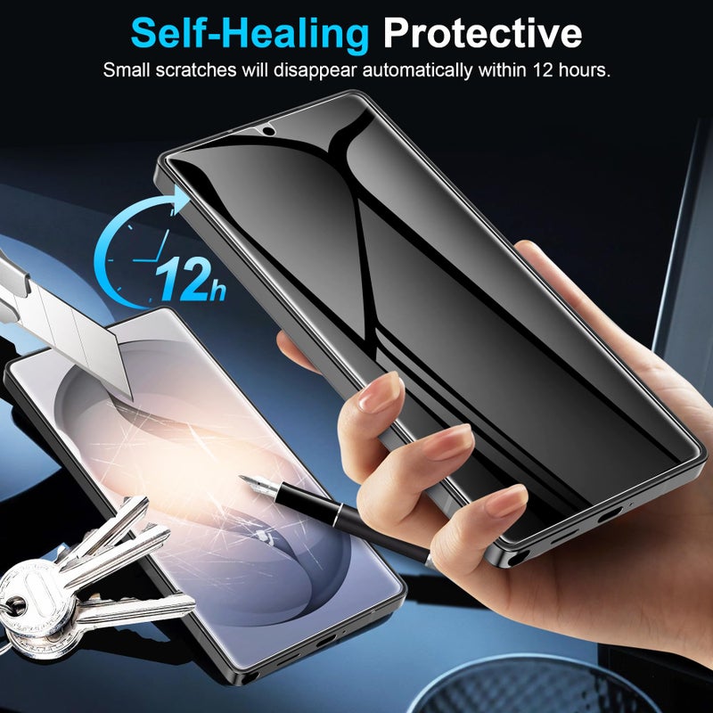 LYWHL 2 Pack for Samsung Galaxy S26 Ultra Privacy Screen Protector [Like Original Fingerprint Unlock], Anti-Spy Private S26 Ultra Film [Not Glass], Case Friendly, Scratch-Resistant, Sensitive Touch - Image 4