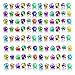 OLUPP Party Favors 48 Pcs Light Up Rings Glow In The Dark Party Supplies 6 Style Flashing Glow In The Dark Rings for Adults Kids LED Ring for Birthday Party Favors Concert Raves Halloween Christmas - Image 3
