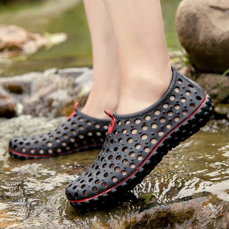 All-Inclusive Croc Shoes Men'S Summer Outerwear Non-Slip Quick-Drying Deodorant Beach Shoes Men'S Outdoor Hollow Sandals - Image 4