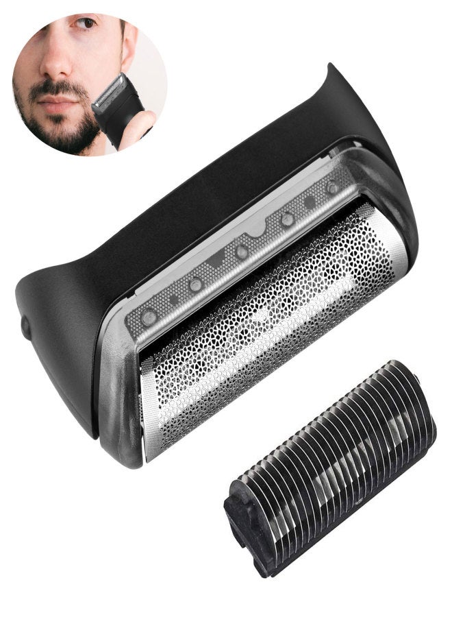 آيسيلي رقائق معدنية لماكينة الحلاقة وشبكة حلاقة وشفرات بديلة لماكينات براون 10B سلسلة 1 موديلات 190 و180 و170 (قطعتان) - Image 2