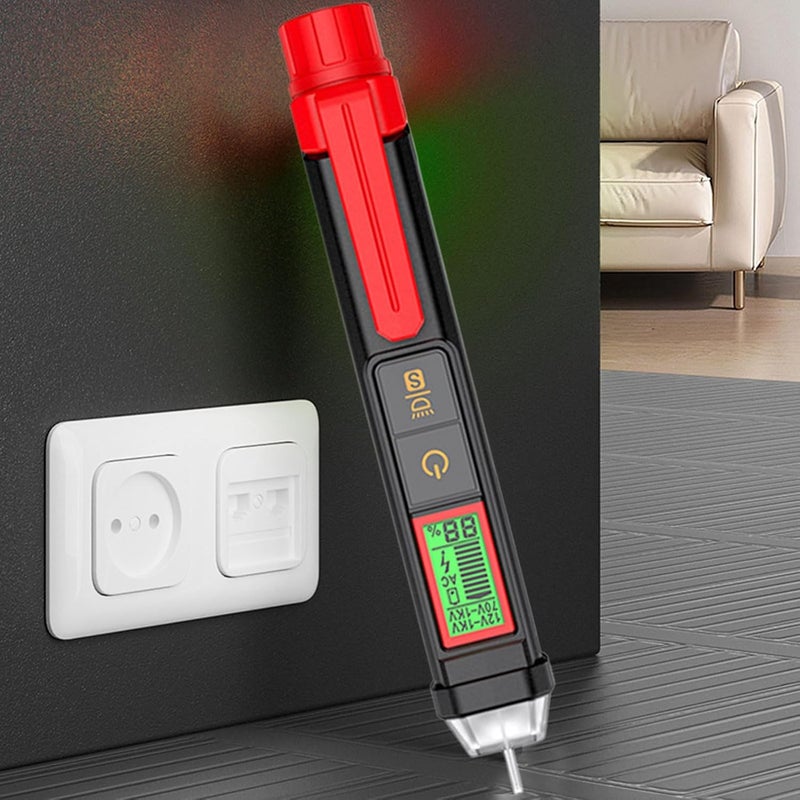 Mini Voltage Tester Pen with Audible Flash Alarm Wire Finder Safety Equipment - Image 3