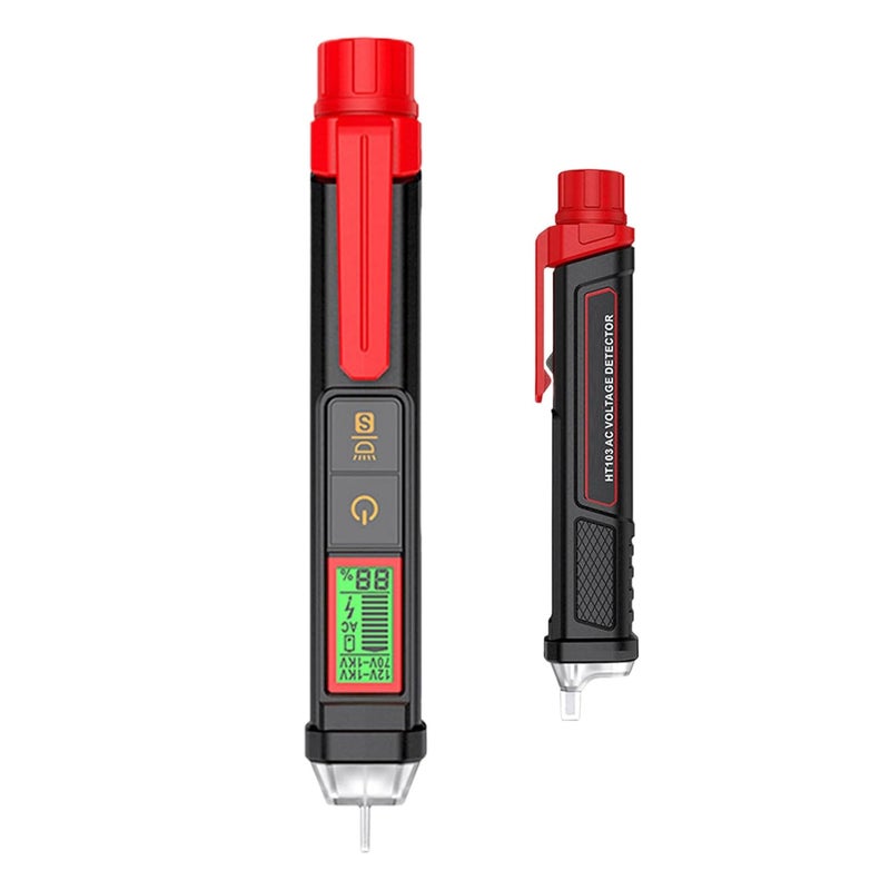 Mini Voltage Tester Pen with Audible Flash Alarm Wire Finder Safety Equipment - Image 1