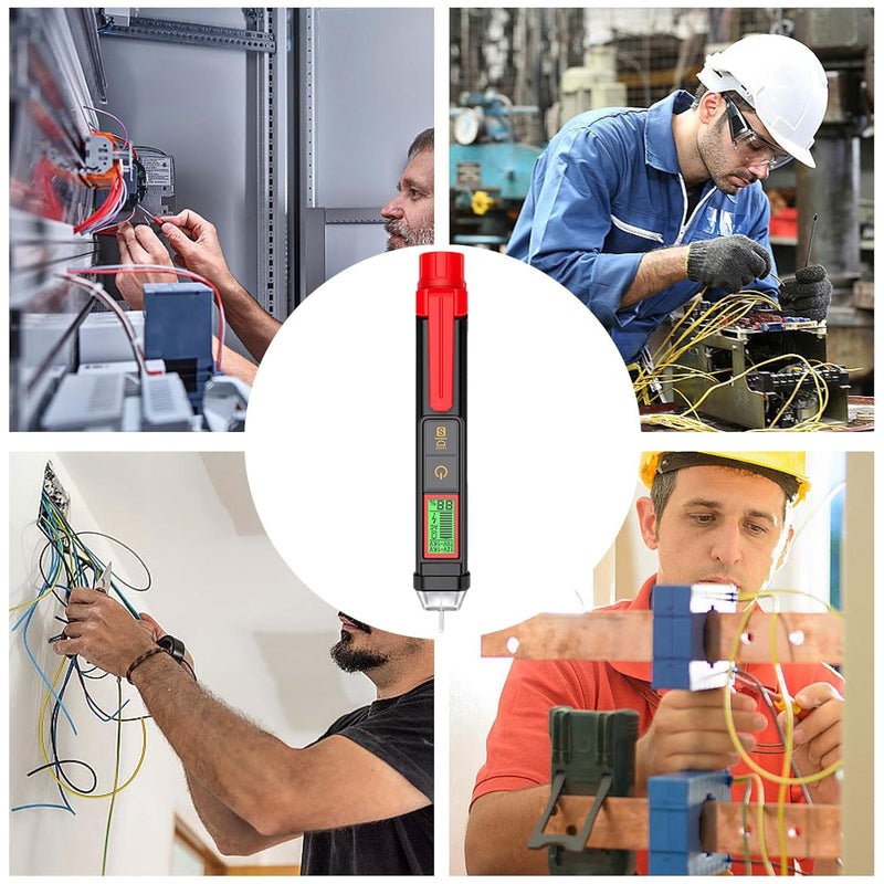 Mini Voltage Tester Pen with Audible Flash Alarm Wire Finder Safety Equipment - Image 5