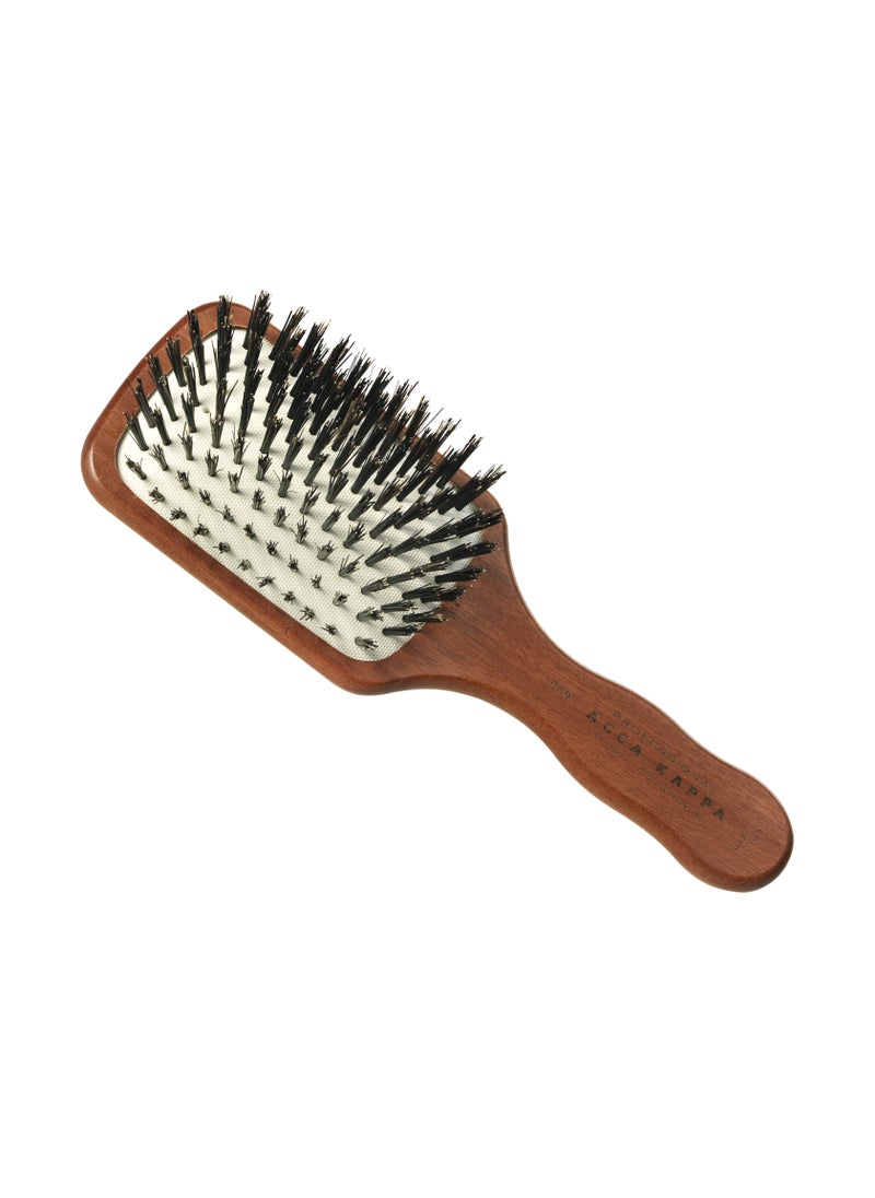 ACCA KAPPA PNUEMATIC - 100% BRISTLES Hair Brush | Mini Paddle Brush 18.5 cm.  - Image 1