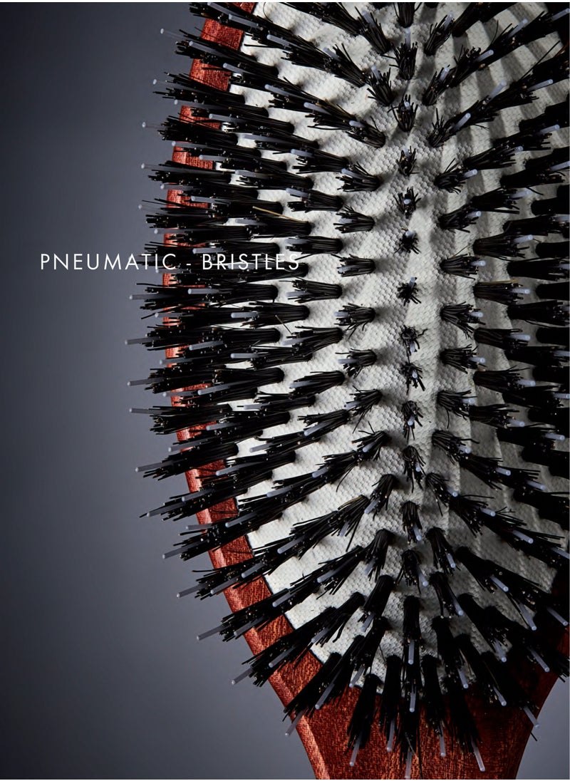 ACCA KAPPA PNUEMATIC - 100% BRISTLES Hair Brush | Mini Paddle Brush 18.5 cm.  - Image 3