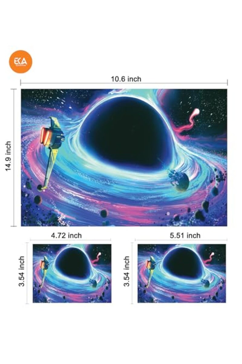 Black Hole Space, Laptop Skin Sticker Decal - Image 2