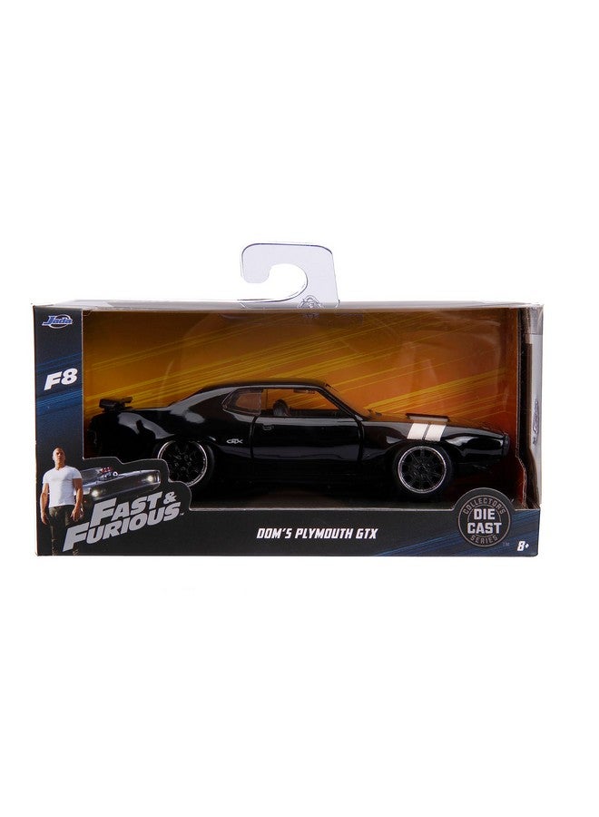 JADA جادا دومز بليموث جي تي إكس الأسود مع خطوط فضية سريع وغاضب F8 مصير الغاضب فيلم 1/32 نموذج سيارة مصنوعة من المعدن - Image 2