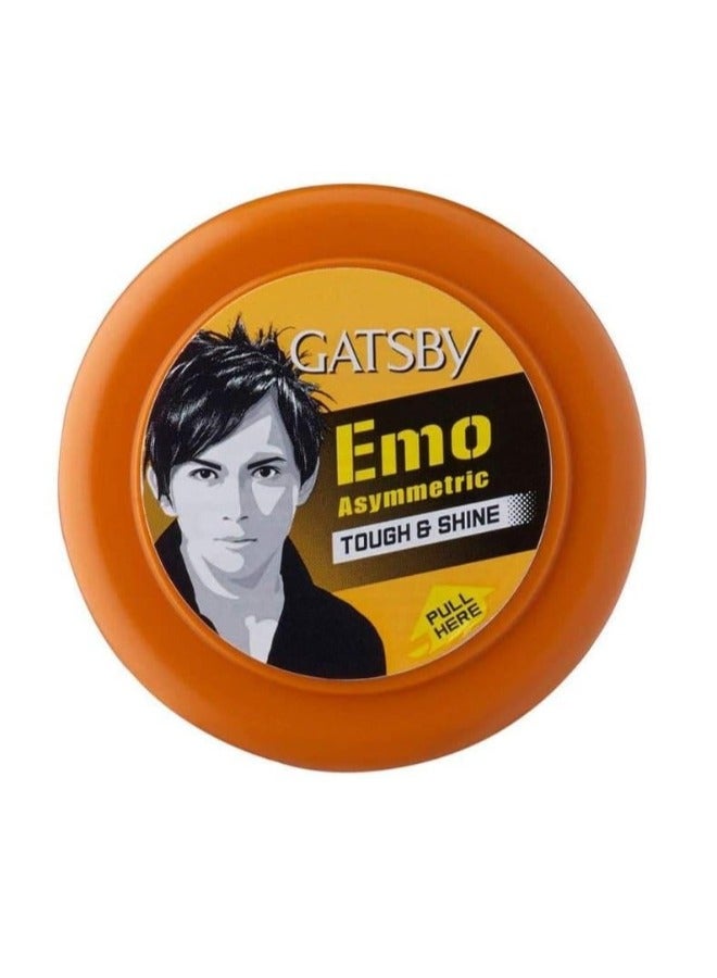 Gatsby Emo Asymmetric Tough & Shine Styling Wax 75 Gm - Image 1