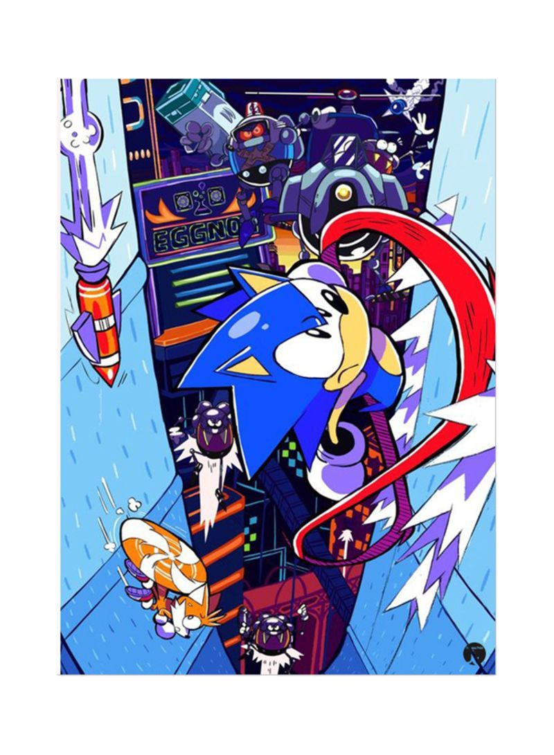 RKN The Video Game Sonic Mouse Pad Blue
