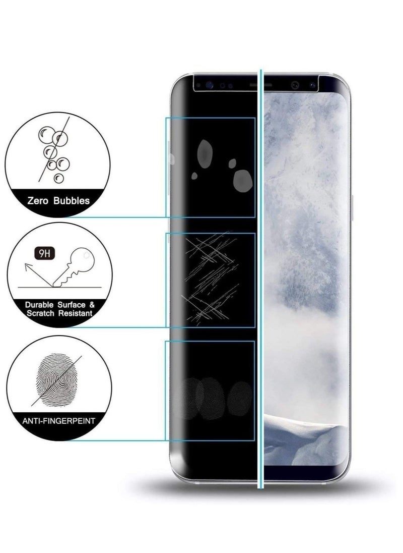 vesus (2 Pack)Privacy Screen protector compatible with Samsung Galaxy S21+ Screen Protector Tempered Glass [Anti-Glare][HD Full Coverage][Easy Installation][Scratch Resistant][9H Hardness] - Image 2