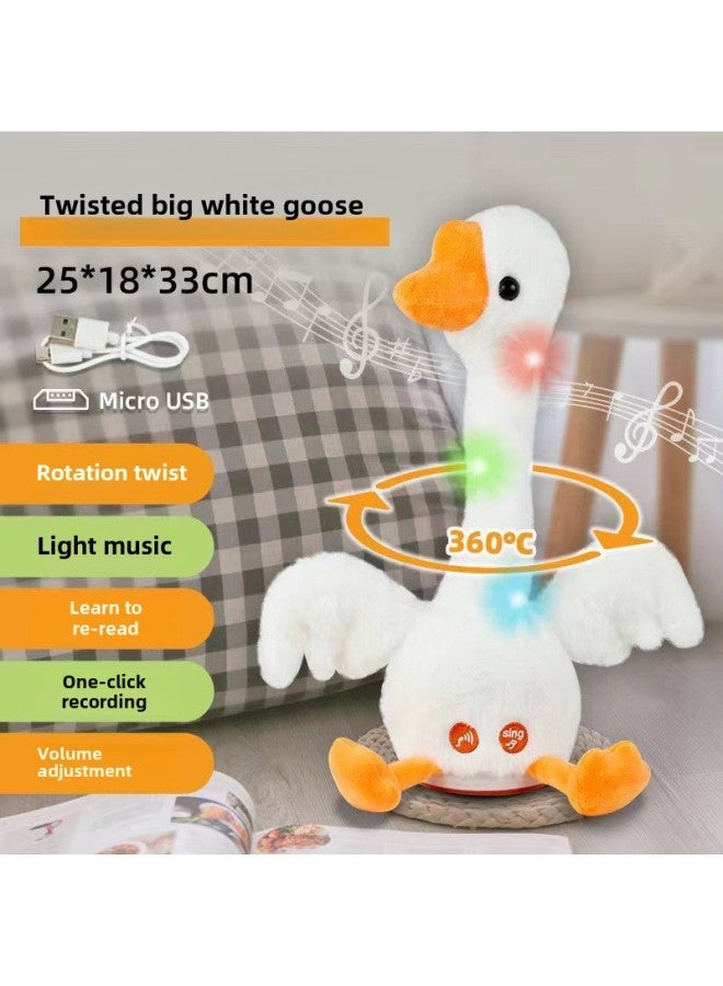 Ring Game Set Big Goose Set I Duck Don't Pour Duck Doll Shook His Head Goose Electric Ring Stall Toy Wholesale-Specifications:Big White Goose ]  - Image 1